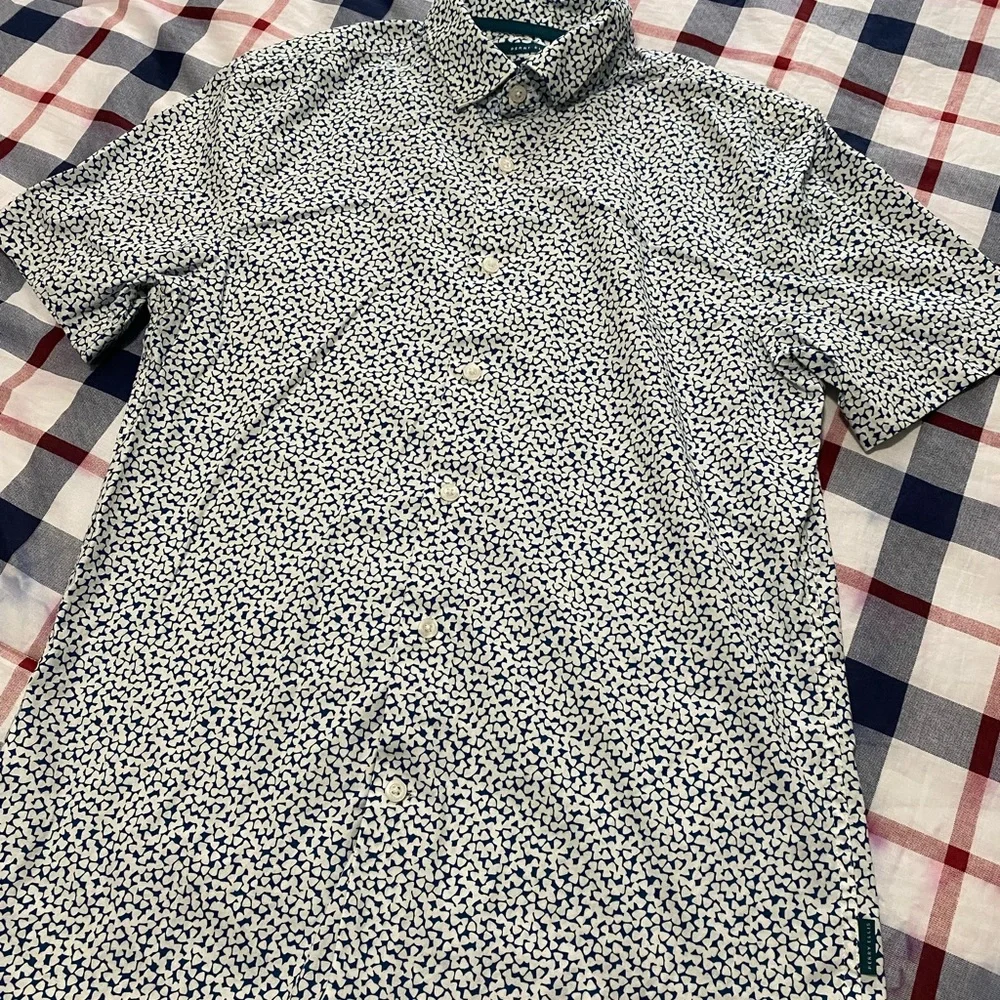 Perry Ellis button up floral t shirt slim fit (S) - Picture 1 of 9